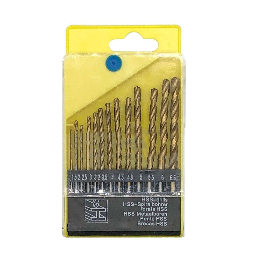 High Performance Coated Drill Bits 13 Piece Set For Metalworking