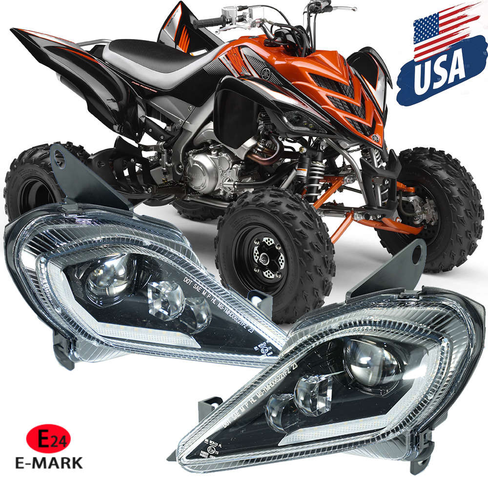 LED Headlights DRL Turn Signal Assembly For YAMAHA YFZ 450 RAPTOR 700 700R /350