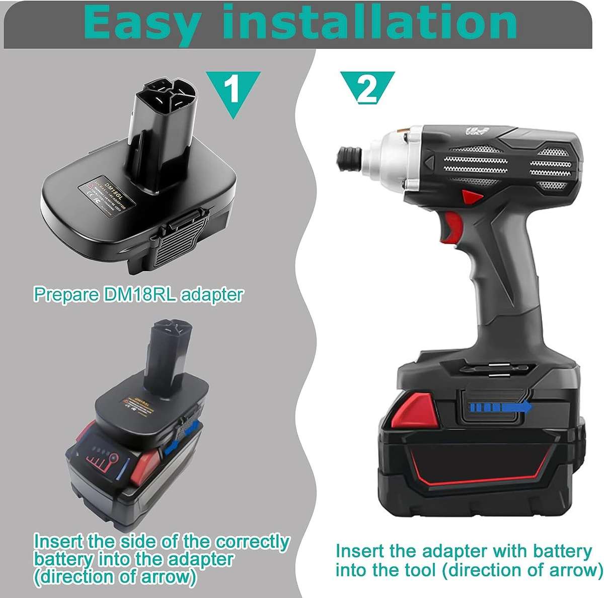 Battery Adapter With USB Charging Port for DEWALT To for Craftsman 19.2V Tools