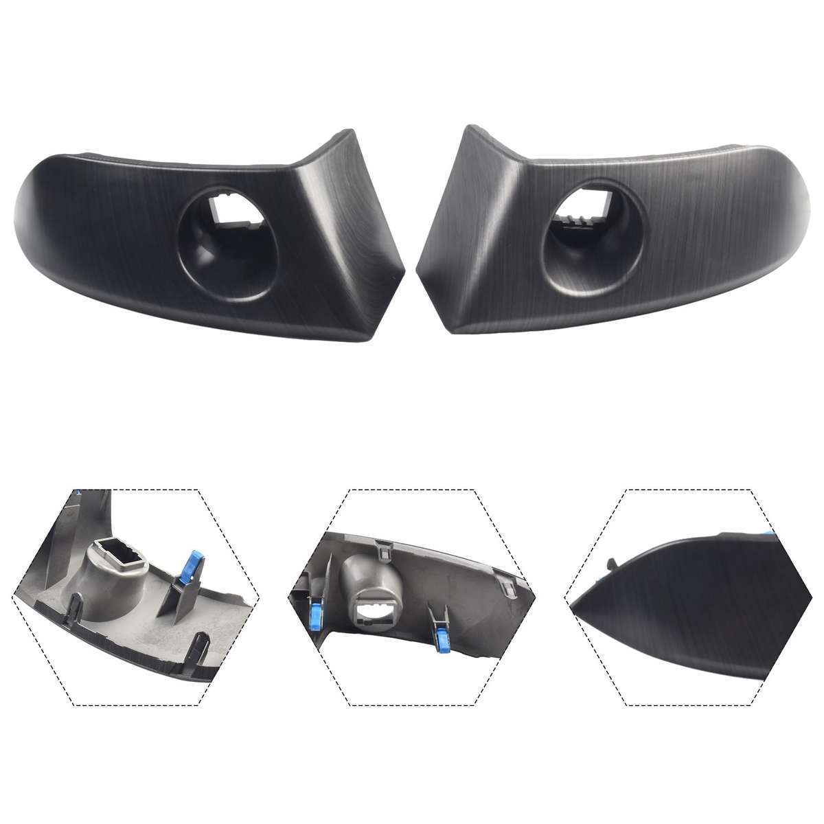 Pair Center Instrument Cluster Finish Panel Trim For Toyota For Rav4,2006-2012