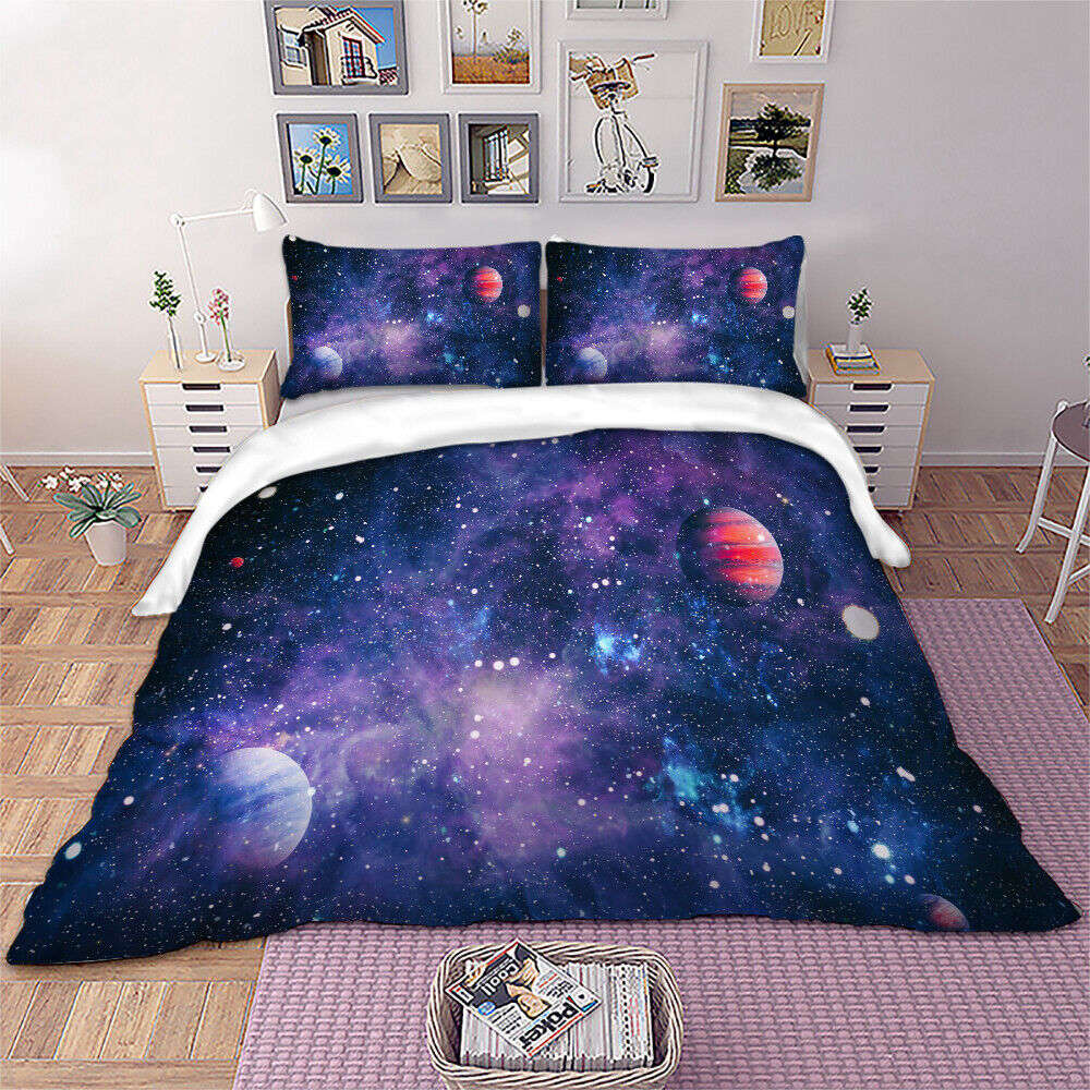Galaxy Duvet - Galaxy Bedding - HD Printed Duvet - Double