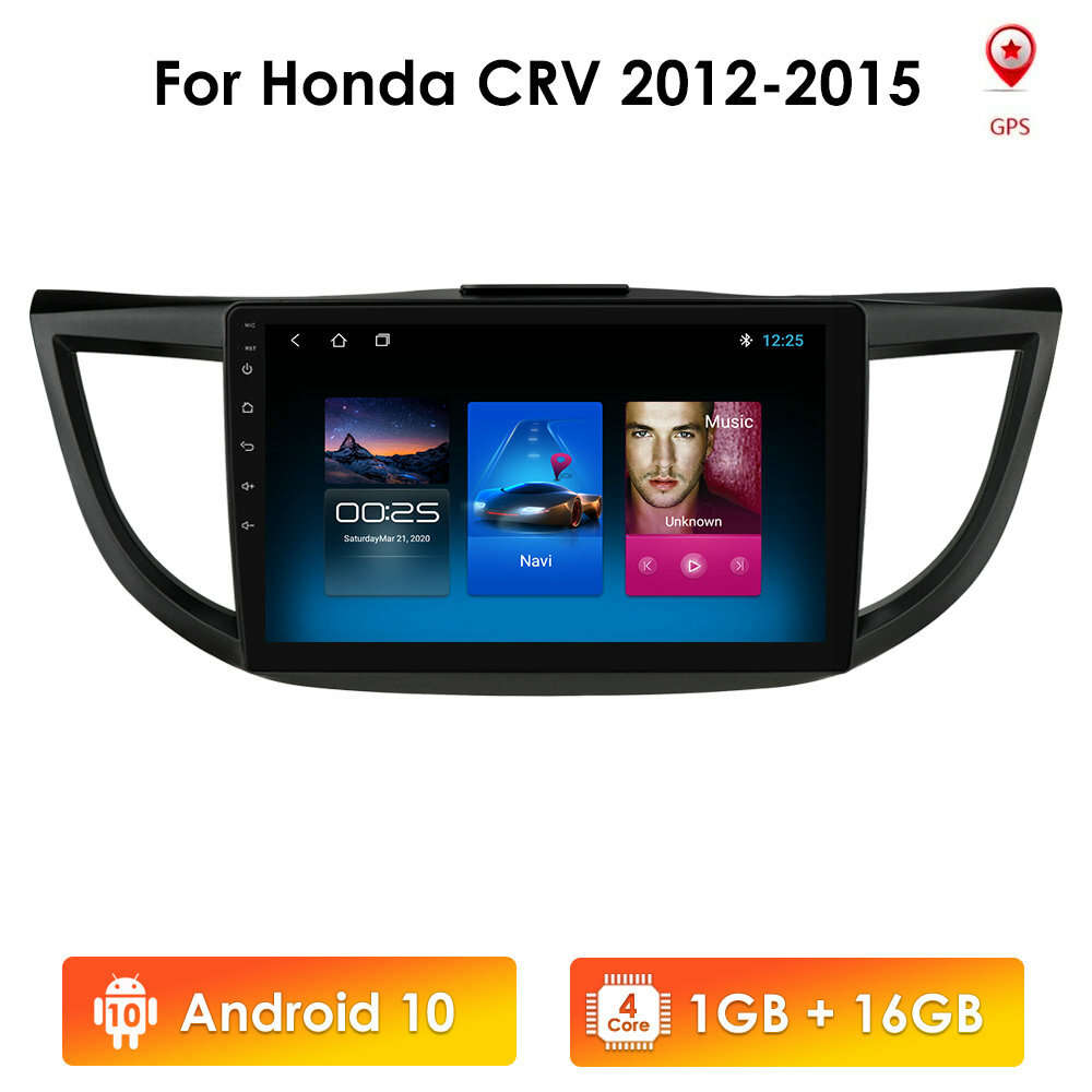 10.1'' Android 9.1 Car Stereo Radio GPS Navi MP5 Player For Honda CRV 2012-2015