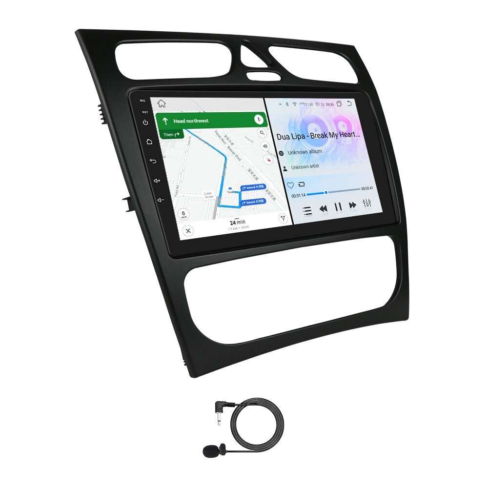 For Mercedes Benz C-Class W203 CLK-W209 C209 Android 12 GPS Stereo Radio CarPlay
