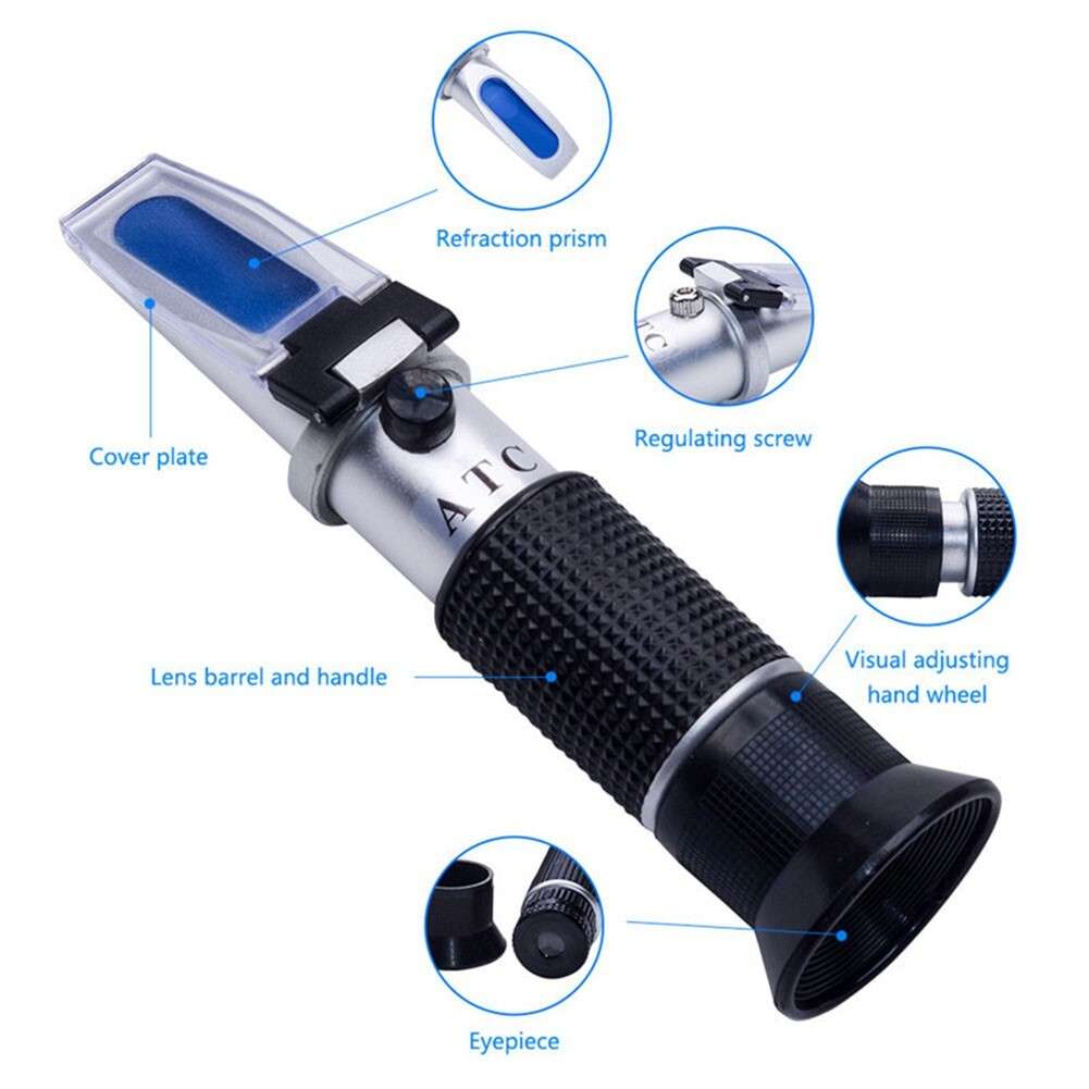 Refractometer Engine Antifreeze Battery Coolant Test Propylene Glycol-Detector