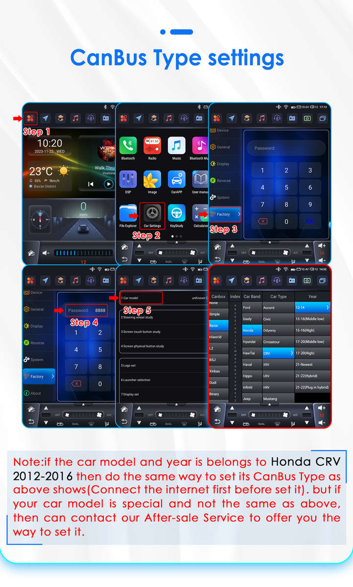 9.7'' For Honda CR-V 2012-2016 Car Multimedia Radio Carplay Android 13 GPS Navi