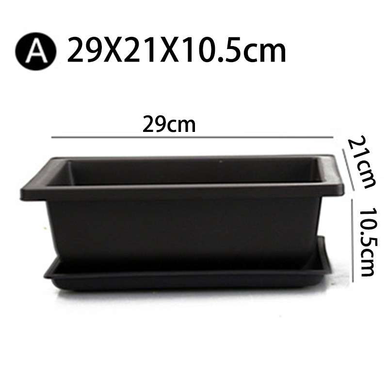 Large Size Flower Pot Rectangle Bonsai Nursery Balcony Garden Container