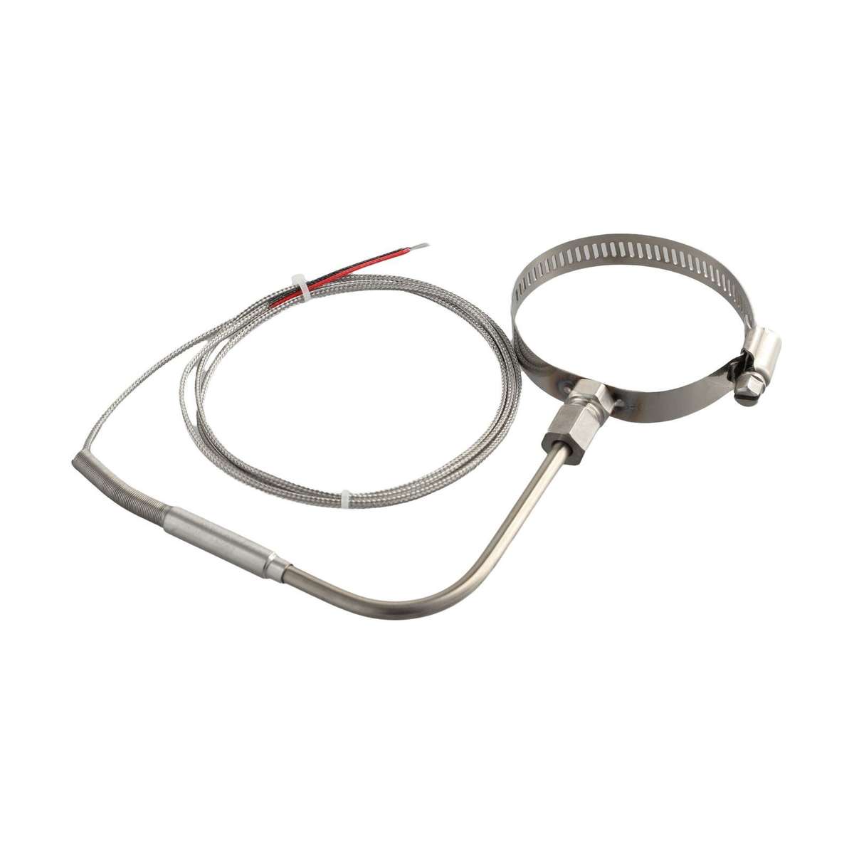 Right Angle EGT Thermocouple K Type Temperature Probe With Glass Fiber Cable