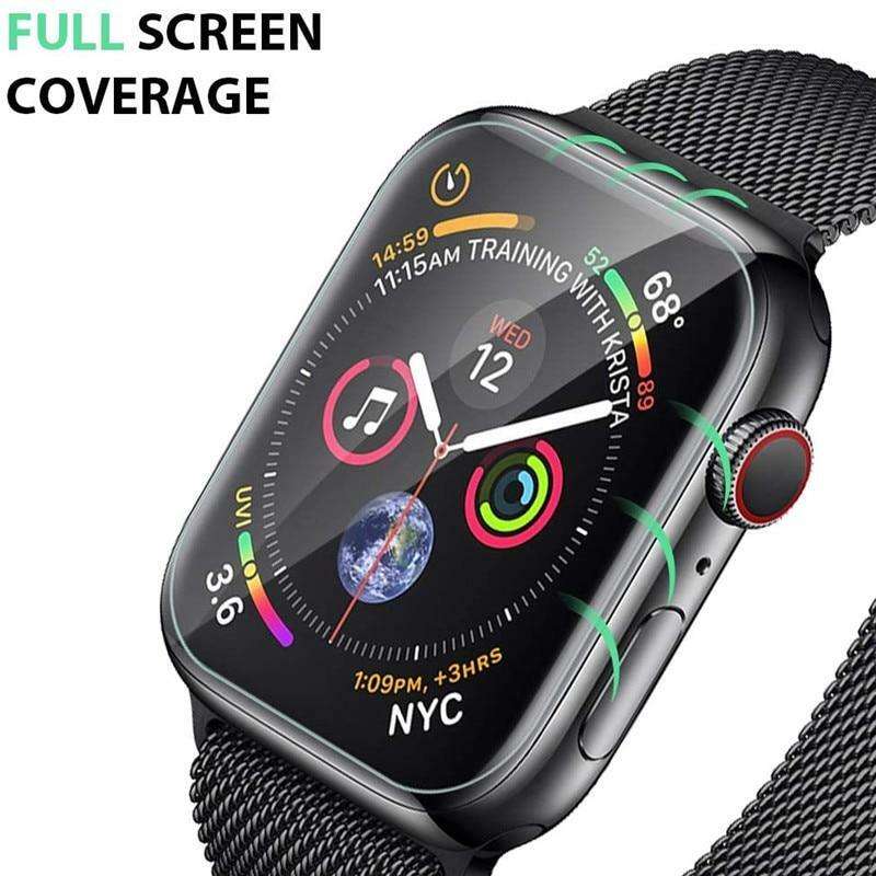 2 x Apple iWatch Soft Hydrogel Silicone Full Cover Screen Protectors FOR ALL MODELS