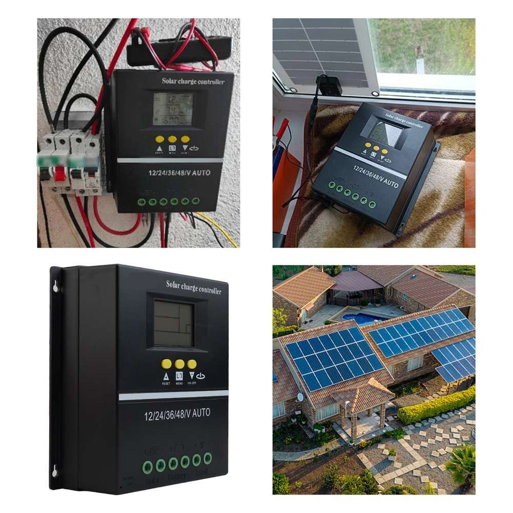 200A Solar Charge Controller With LCD And USB Ports For Efficient Power Usage