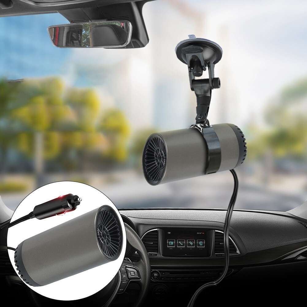 Portable Electric Car Heater 12V USB Heating Fan Defogger Defroster,Demi