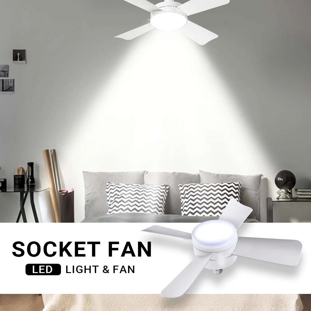 Socket Fan LED Light