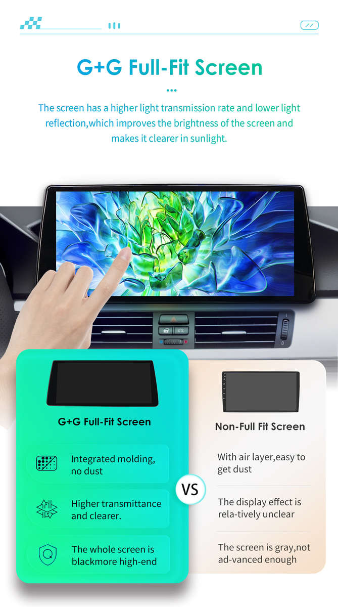10.33"Android 12 Carplay Stereo GPS Radio IPS for BMW 3 Series E90 E92 2009-2012