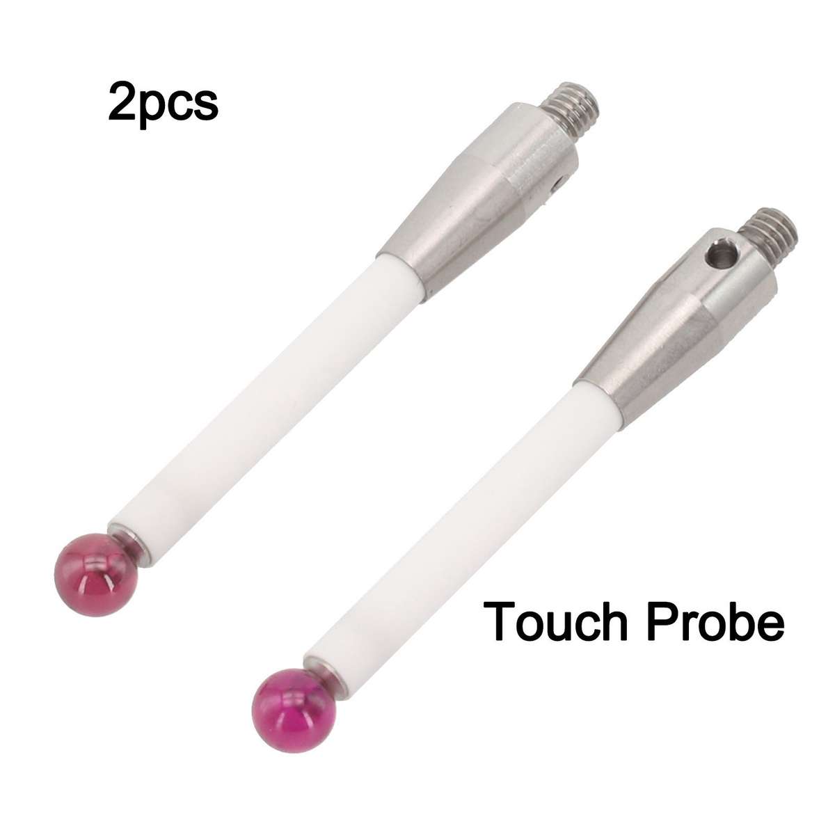 2pcs A-5000-3709 CMM Touch Probe Stem 50mm Length Ball Tips Stylus 6mm New