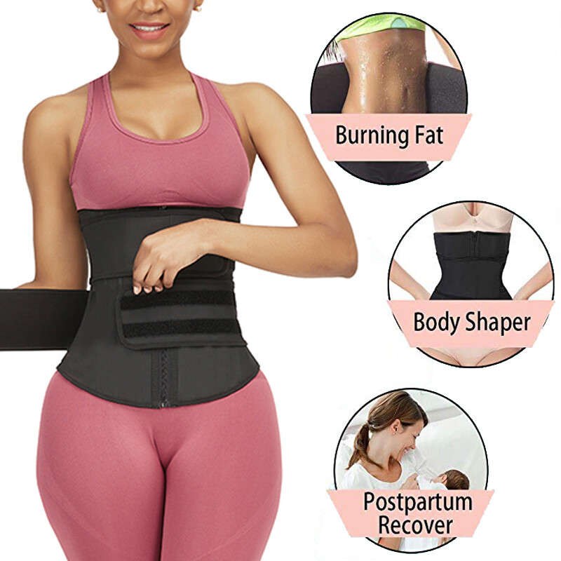 Waist Training Corset with Sauna Effect-Black