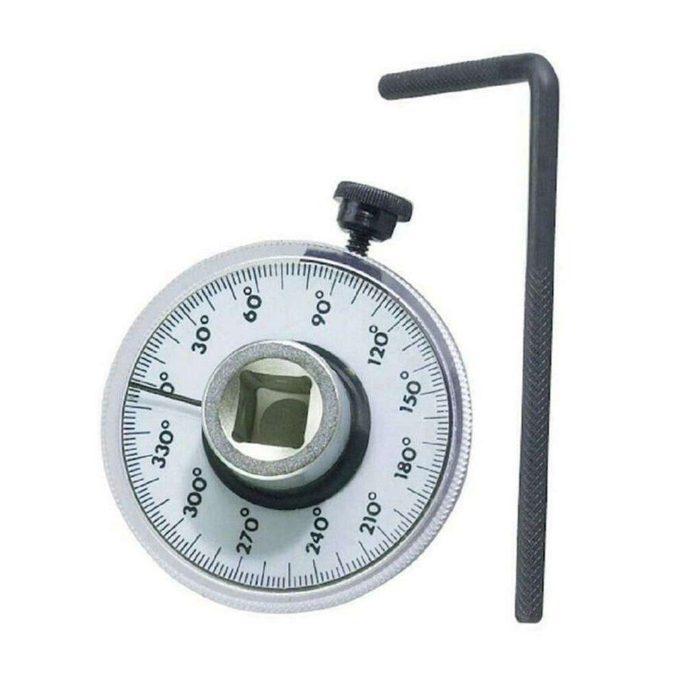 1/2 Inch Drive Torque Angle Gauge Meter 0-360 Degrees Measurer-Tools Wrench