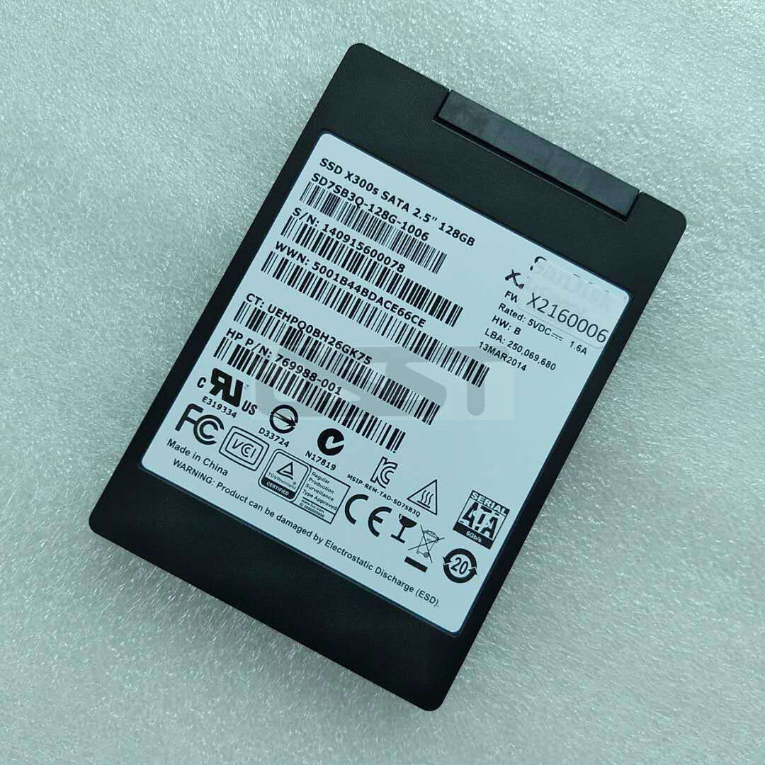 SanDisk X300s 2.5` SATA 128GB SD7SB3Q-128G-1006 Solid State Drive SSD 769988-001
