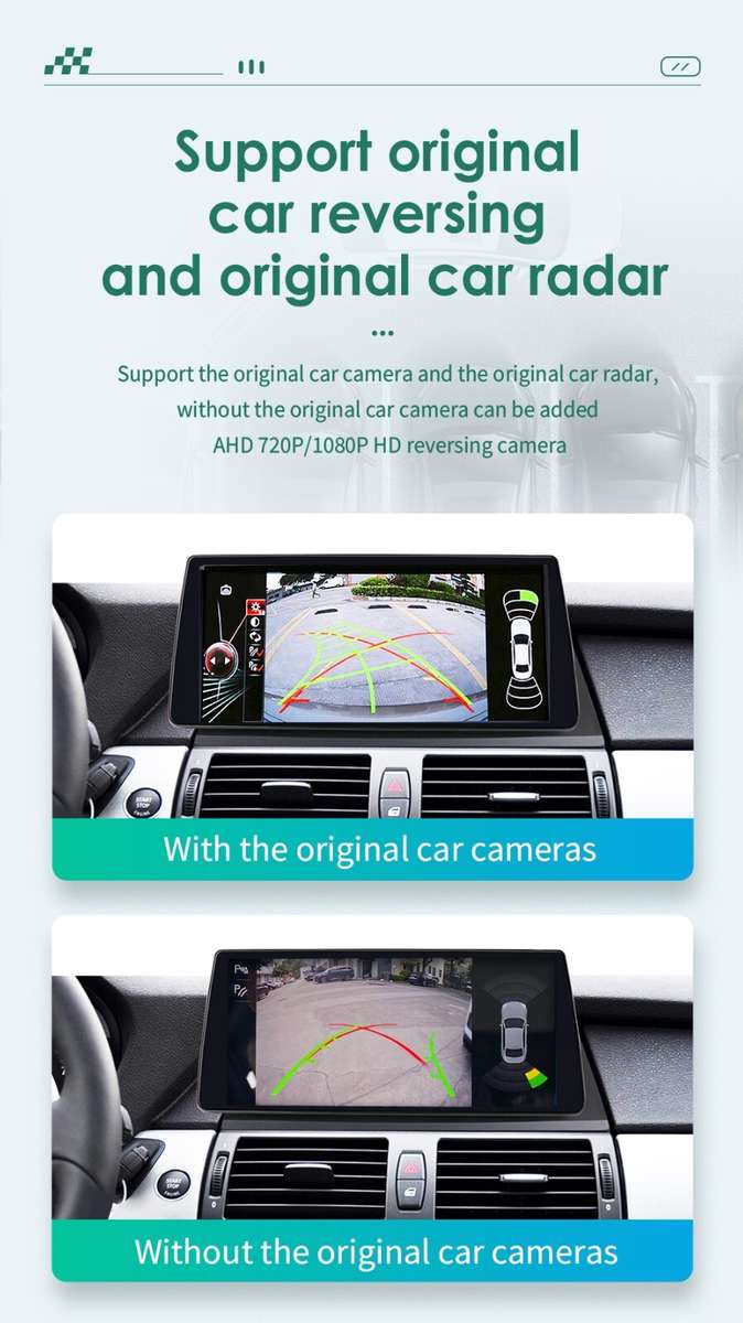 10.33"Android 12 CarPlay 8+128GB For BMW X5 X6 E70 E71 CCC Car GPS Headunit WiFi