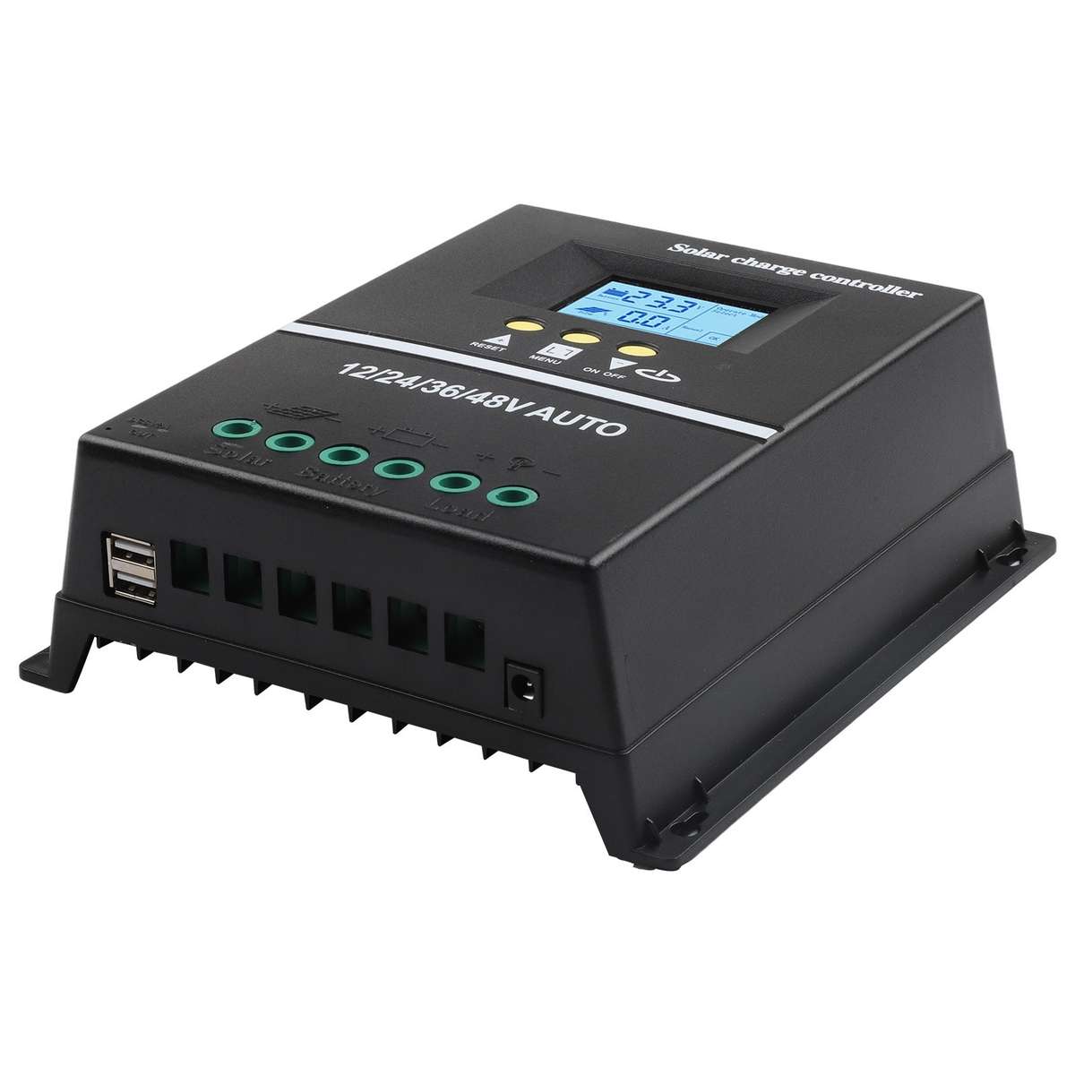 200A MPPT Solar Charge Controller With Dual USB Ports For Multiple Devices