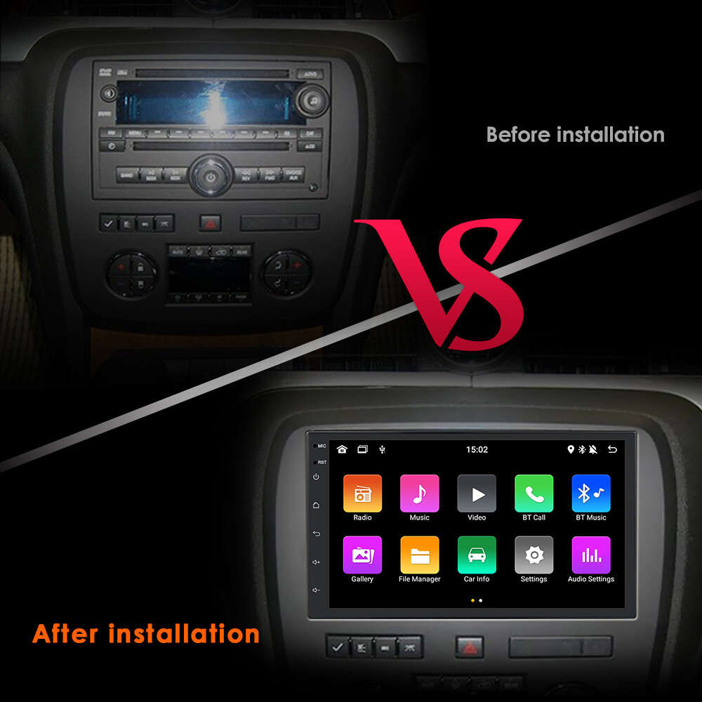 7"Backup Camera+GPS Double Din Car Stereo Radio No DVD Player Bluetooth with Map