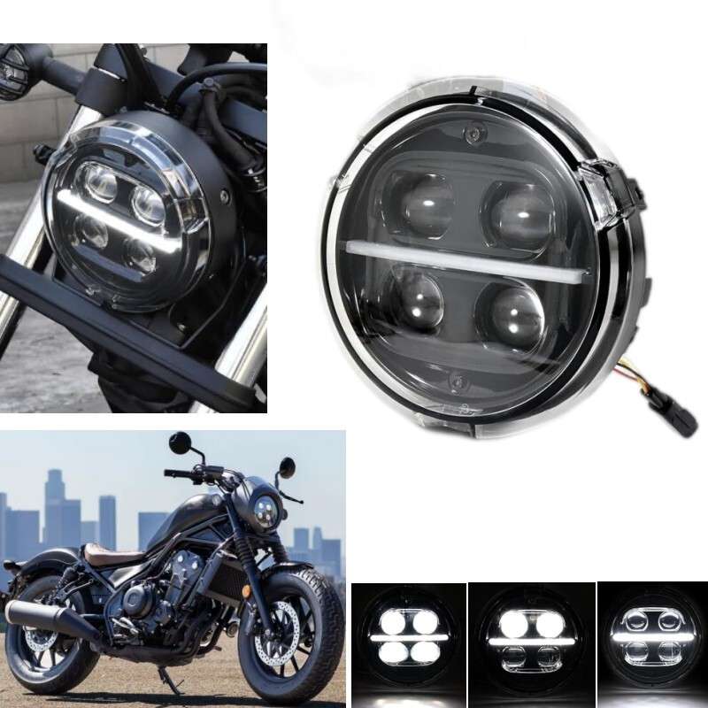 6 1/2 inch LED Headlight Assembly For Honda Rebel 500 CMX500 2020-2023