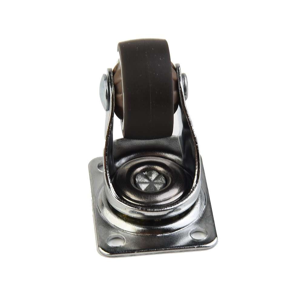 4PCS Mini Small Casters Diameter 1inch/25mm TPE Rubber Super Mute Wheels