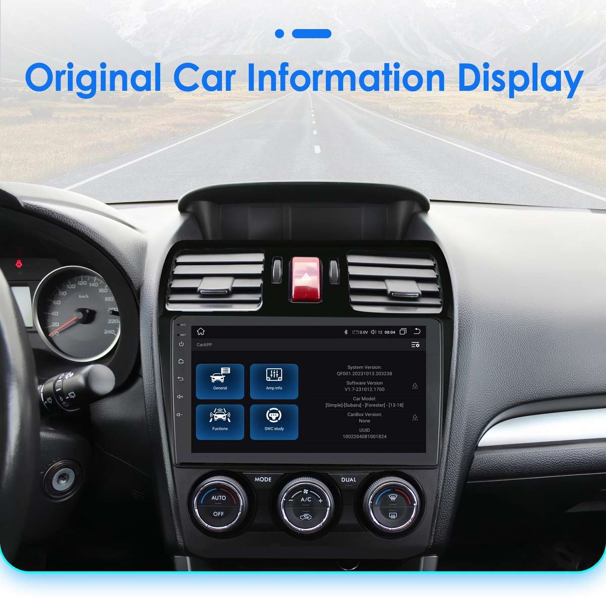 9" Android 14 Carplay 6+64GB For Subaru Forester Impreza 2012-2014 GPS Radio DSP