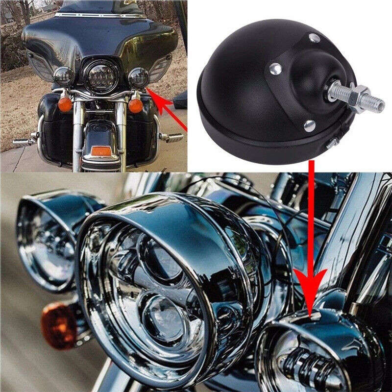 4.5" Spot Fog Passing Lights with Auxiliary Lights Housing For Harley Davidson