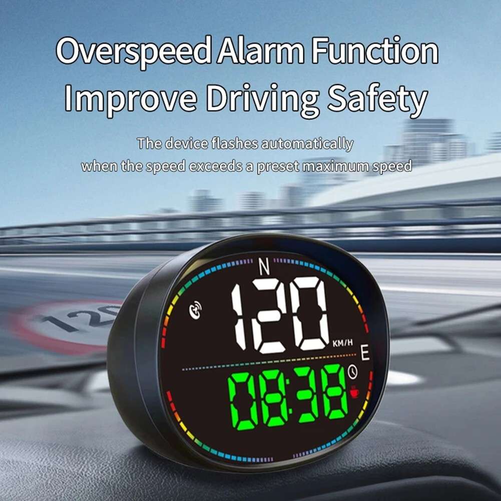 Portable GPS Speedometer Odometer Meter Sturdy Design Driving Times Display