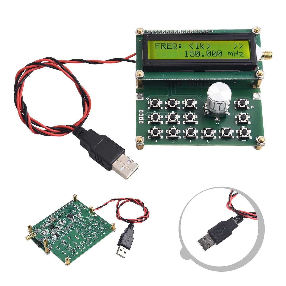RF Frequency Generator Board LED Display 354000MHZ ADF4351 RF Signal Generator