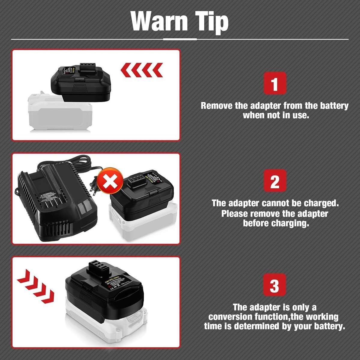 Adapter for Craftsman 20V Li-ion Battery Converter to for Ryobi 12V Power tools