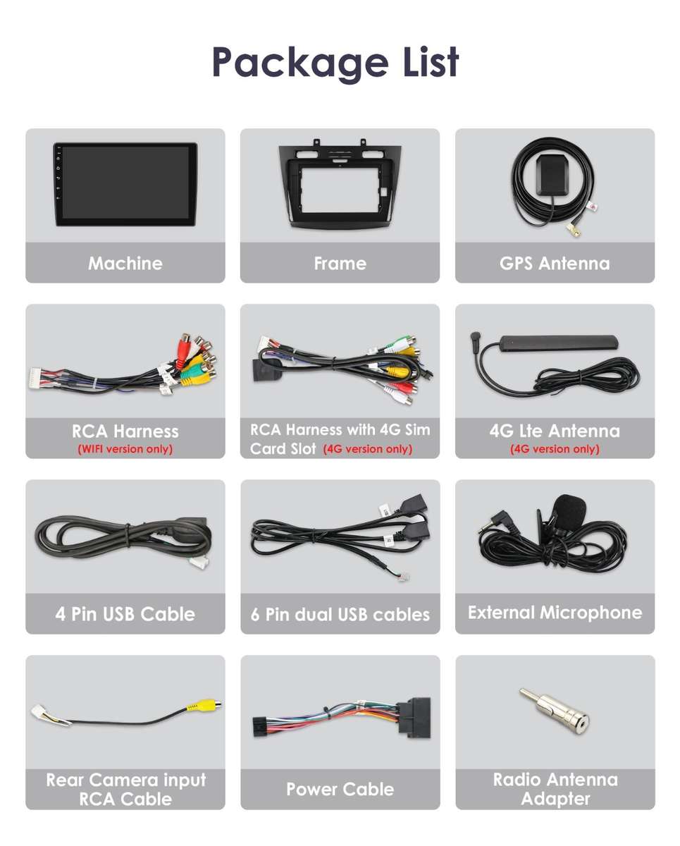 Car Stereo 8Core Android 13 Carplay Radio For Ford Transit Tourneo Connect 10-14