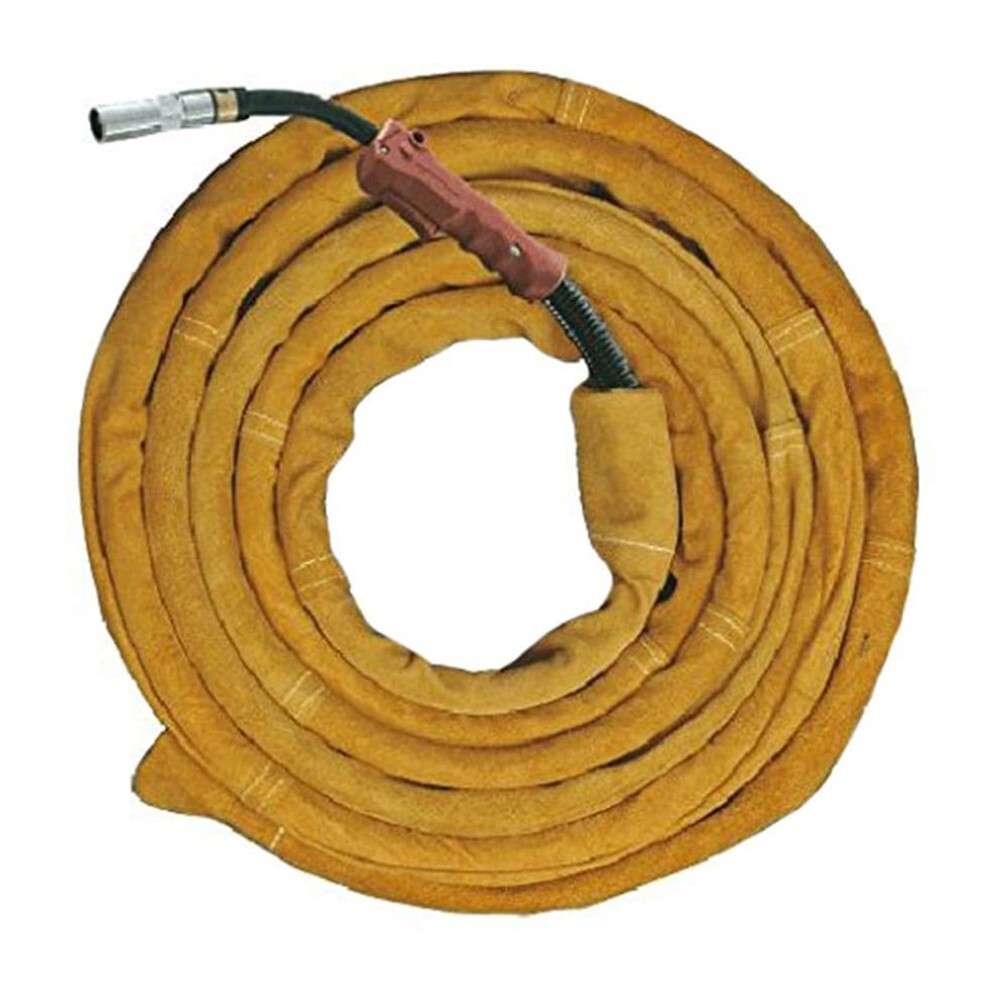 Cover 25ft L 4in TIG Mig Cowhide Leather Welding Torch Cable-Hose W With-29mm