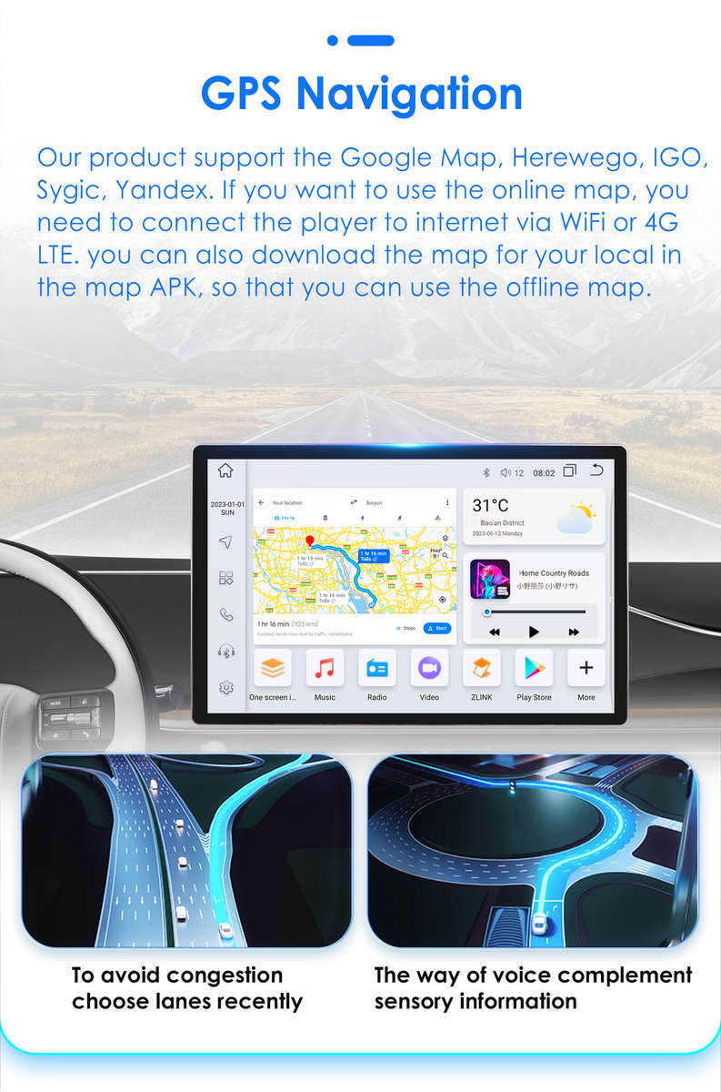 13.1" Screen Android 13 For BMW 3 Series E46 1998-2006 Car GPS Radio Stereo Navi