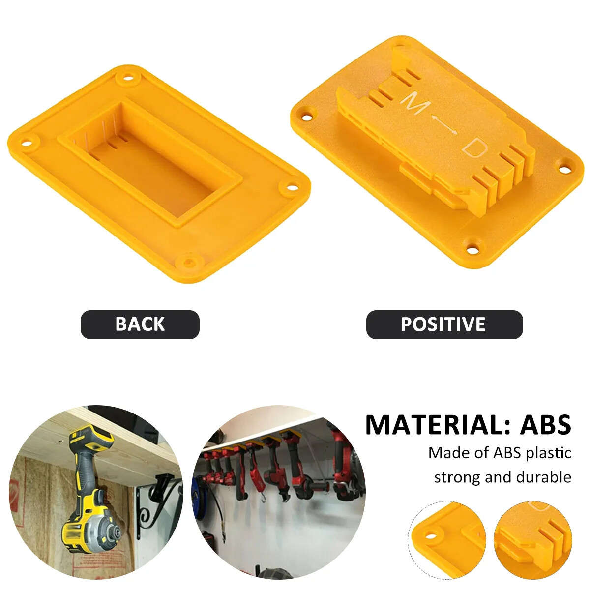 5 Packs Tool Mount Holder for Dewalt 14.4V 18V 20V Drill Tool for Milwaukee 18v