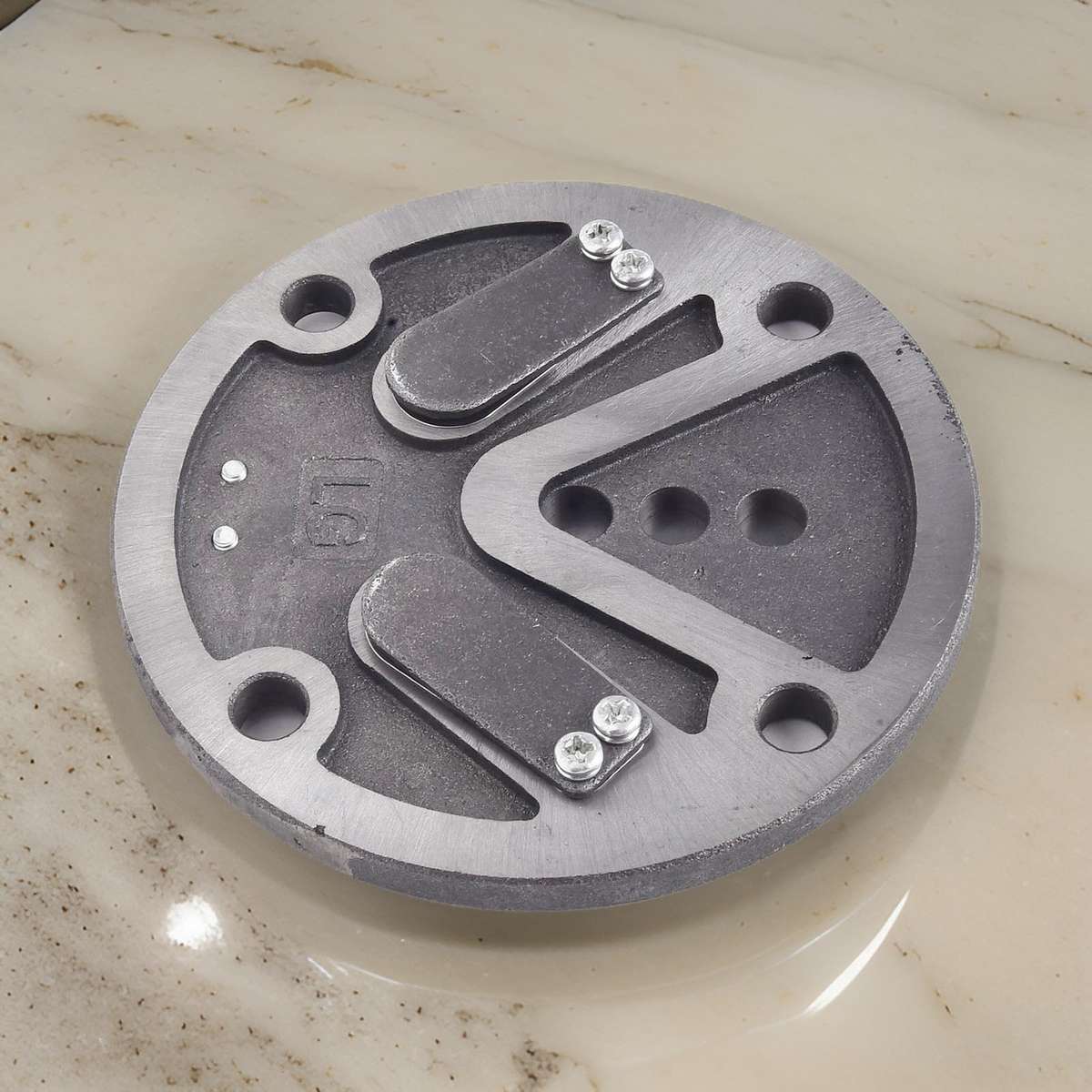 1set Stainless Steel Compressor Valve Plates Set For 80 Air Pump Block Accessory
