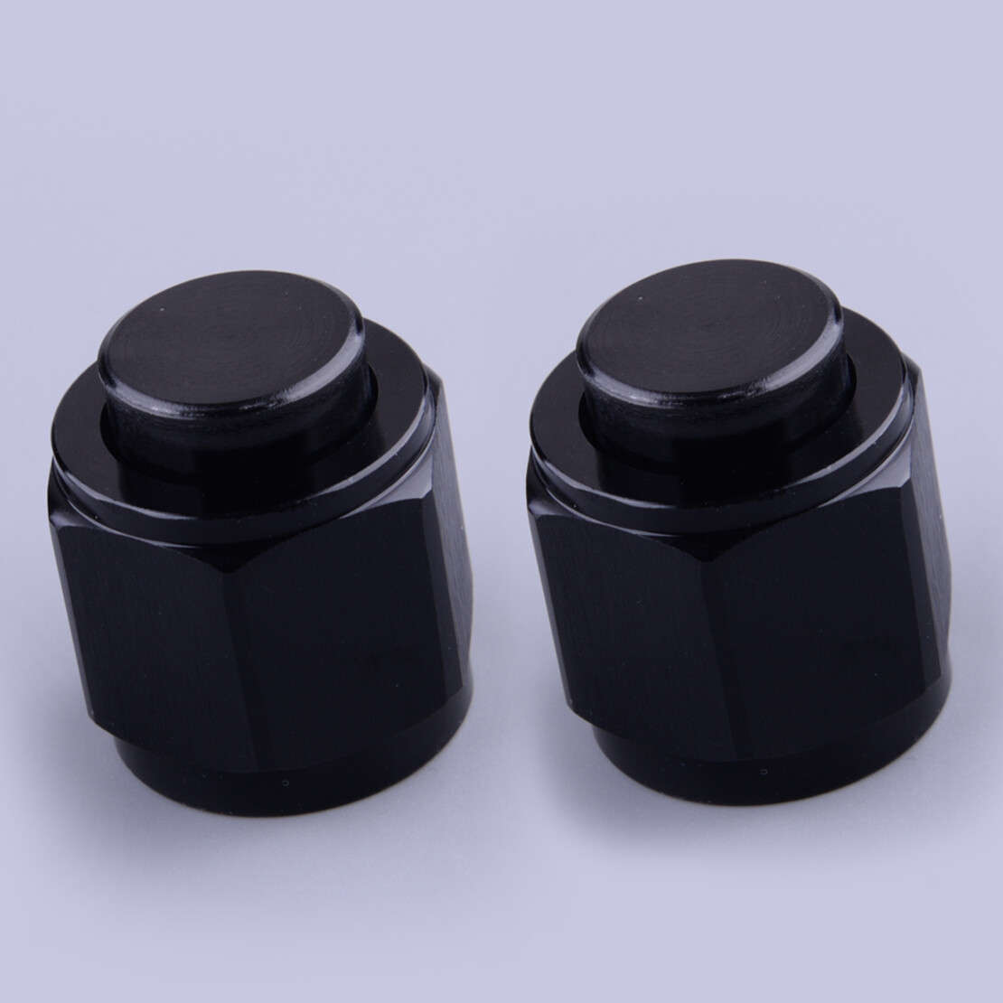 2pcs Black Aluminum 10AN Female Flare Fitting Cap Block Off For Fuel Systems A6