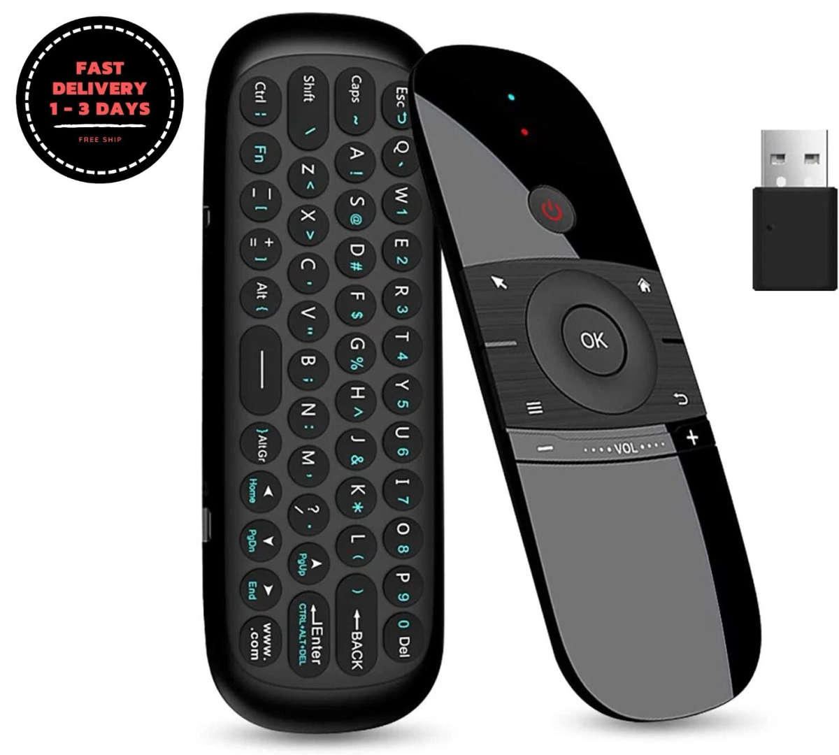 W1 Universal TV Remote Control Mouse 2.4GHz