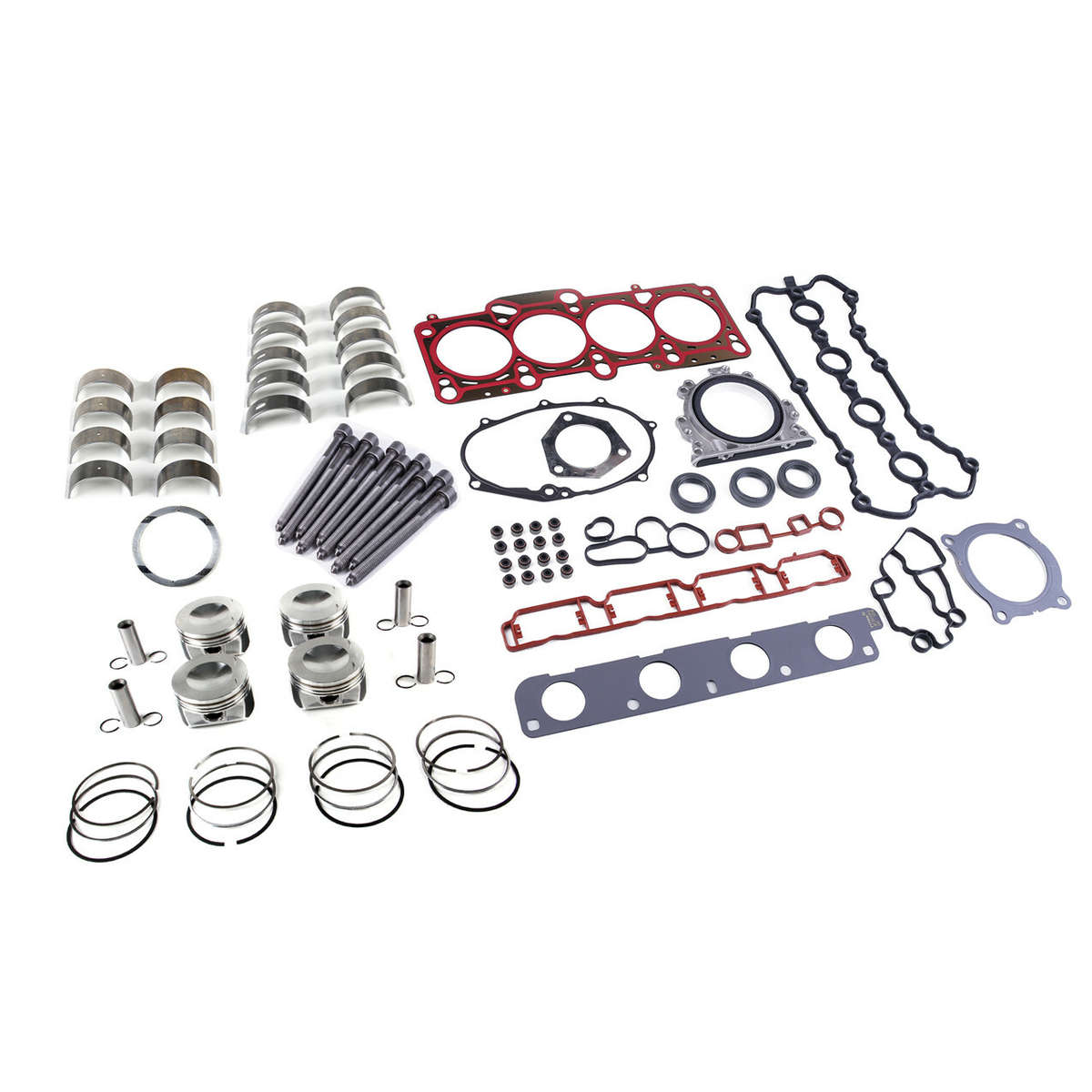 2.0T Engine Head Gaskets Pinstons Rebuilding Kit Fit For VW Golf Passat AUDI A4