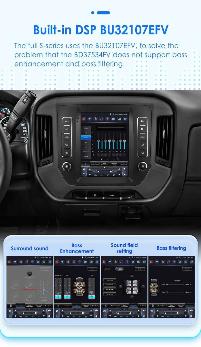 8+128G 9.7"Android Carplay Radio Stereo For Chevrolet Silverado GMC Sierre 14-18