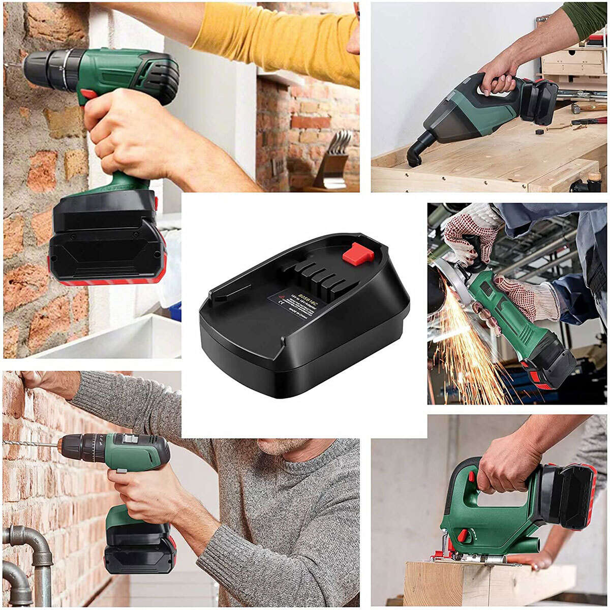 Adapter For Bosch BAT Series 18V Li-ion Battery Convert to PBA Series Power Tool