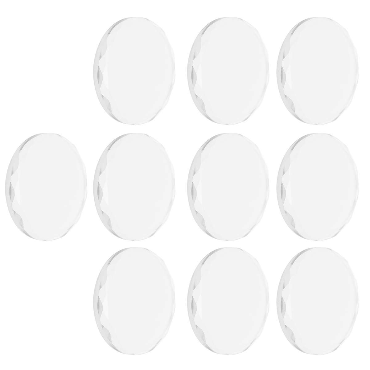 10pcs Round Glass Eyelashes Adhesive Glue Pallet Holder For Eyelash Extensio CHW