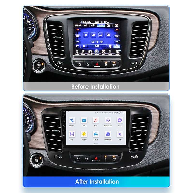 8Core Android14 For Chrysler 200 200C 200S 15-19 Carplay Stereo Radio GPS 4+32GB