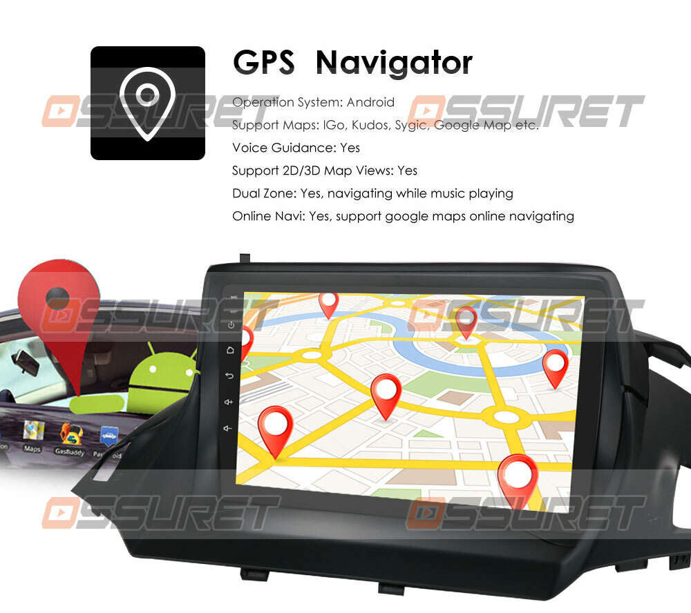 For Ford Escape 2013-2017 Android 12 Car Stereo Radio 2+32G GPS WIFI RDS CarPlay