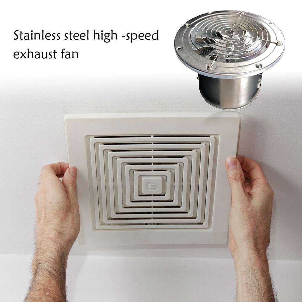 Sleek Round Exhaust Fan With Handy Installation And Practical Function