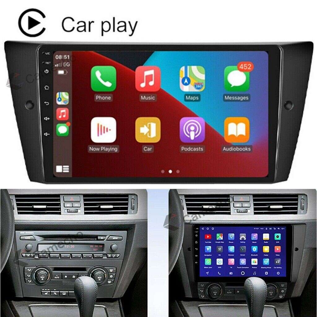 For BMW E90-E93 9" Android 10 4Core Car Radio GPS Navi Stereo CarPlay Headunit