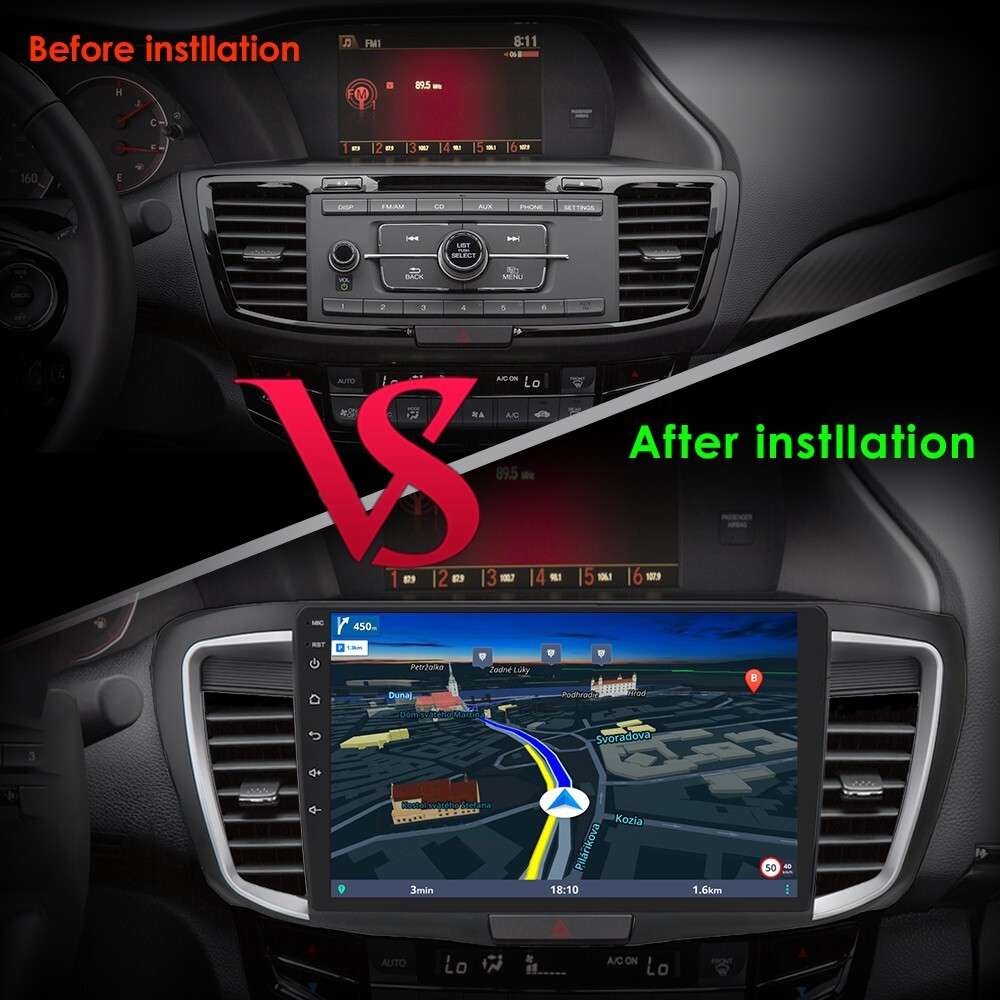 8Core Android 13 Car GPS Stereo For Honda Accord 9 2013-2017 CarPlay SWC 6+128GB