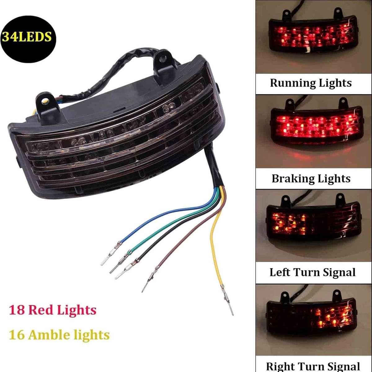 LED Brake Tail Light for Touring Street Glide FLHS/Glide EFI FLHXI
