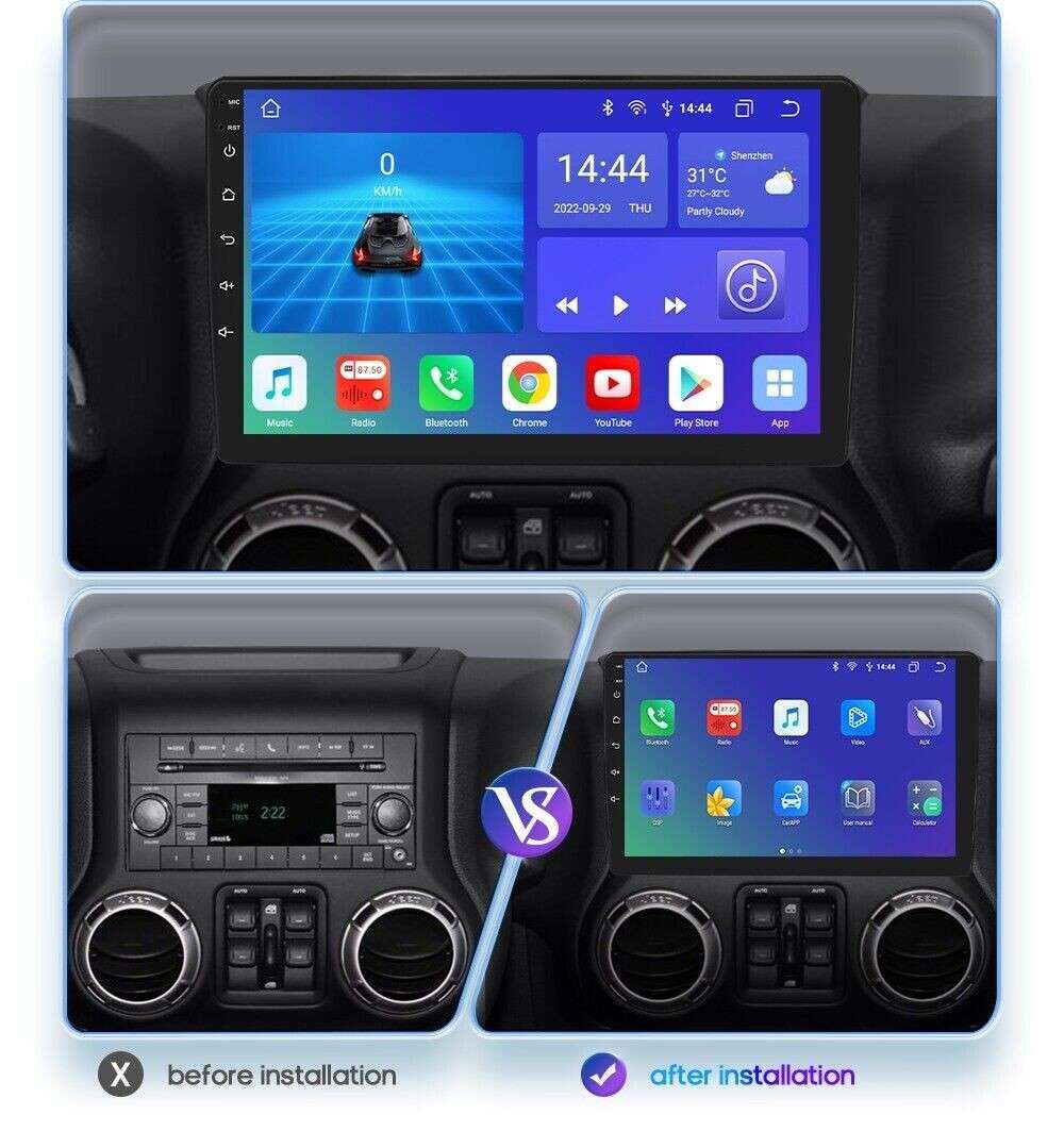 10.1" For Jeep Grand Cherokee/Chrysler/Dodge Android 12 Car Stereo CarPlay GPS