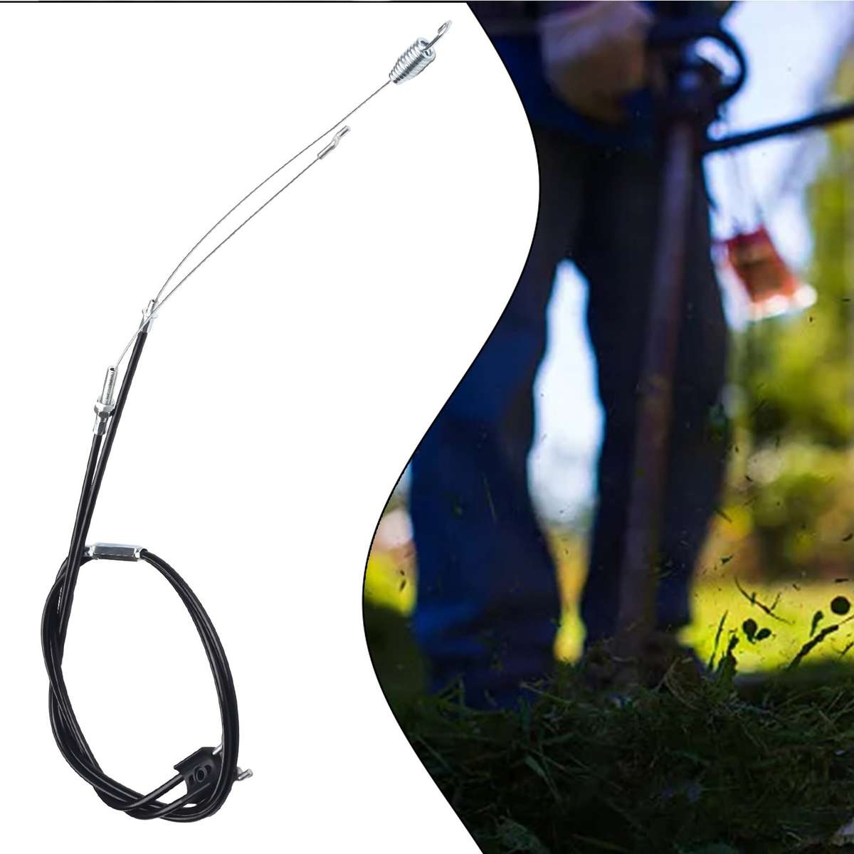 Cable Set Throttle Cable And Clutch Cable For Einhell Lawn Mower Replacement