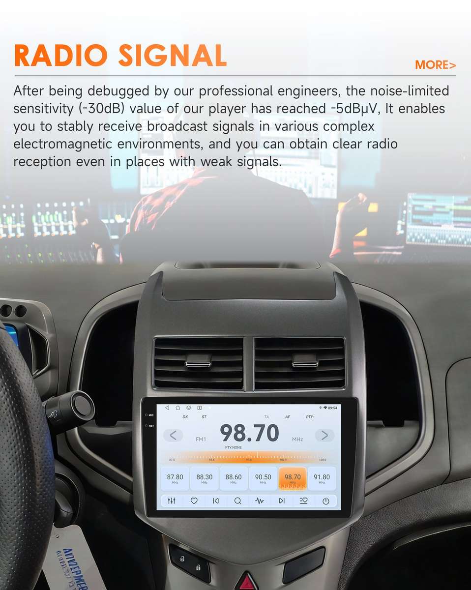 8Core CarPlay For Chevrolet Aveo Sonic 2011-15 Android 14 GPS Radio Stereo 4+32G